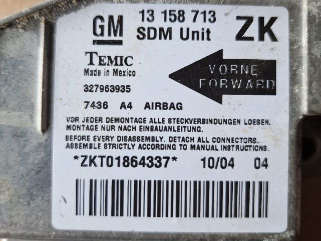 bontott OPEL MERIVA A Légzsák Elektronika