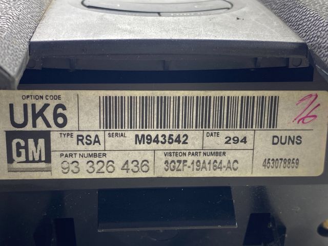 bontott OPEL MERIVA A Rádió / CD Kapcsoló