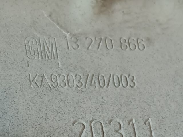 bontott OPEL MERIVA B Homlokfal (Üres lemez)