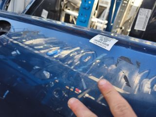 bontott OPEL MERIVA B Bal első Ajtó (Üres lemez)