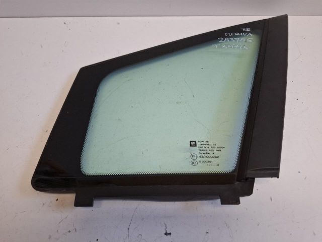 bontott OPEL MERIVA B Bal első Fixüveg (Ajtóban)