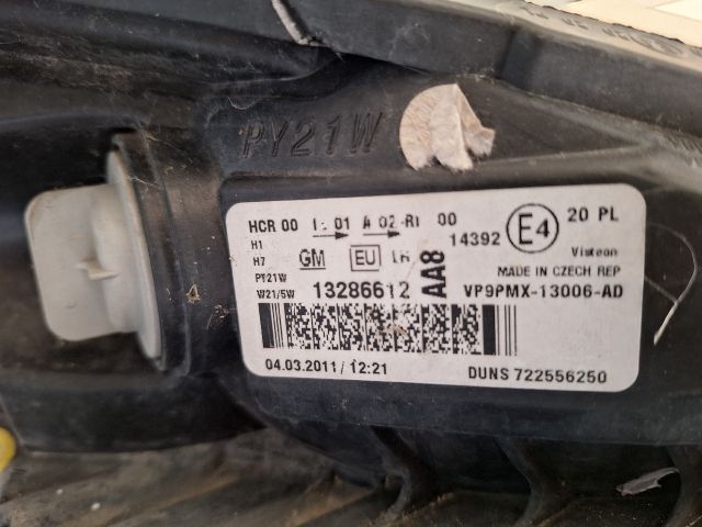 bontott OPEL MERIVA B Bal Fényszóró