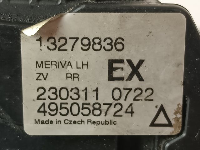 bontott OPEL MERIVA B Bal hátsó Ajtózár