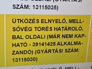 bontott OPEL MERIVA B Bal Lökhárító Tartó Nyúlványvég