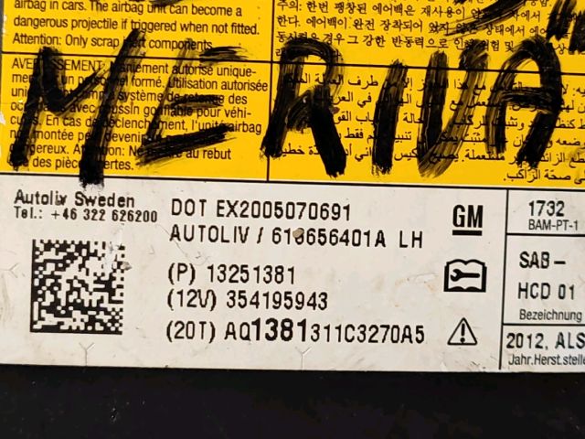 bontott OPEL MERIVA B Bal Oldallégzsák