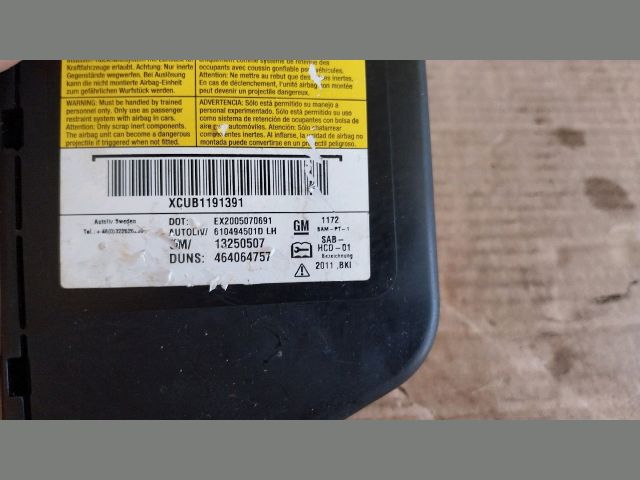 bontott OPEL MERIVA B Bal Oldallégzsák