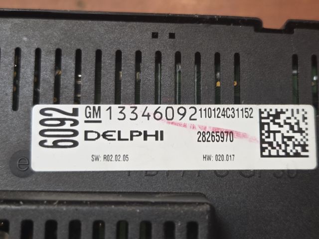 bontott OPEL MERIVA B Fűtéskapcsoló (manuális klímás)