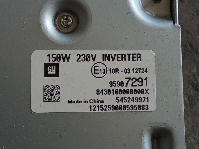 bontott OPEL MOKKA AC/DC Inverter 230V