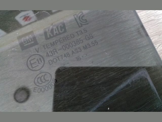 bontott OPEL MOKKA Bal hátsó Ablak