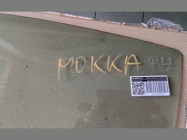 bontott OPEL MOKKA Bal hátsó Ablak