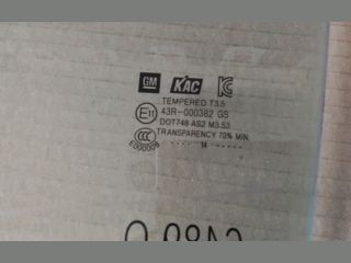 bontott OPEL MOKKA Bal hátsó Ablak