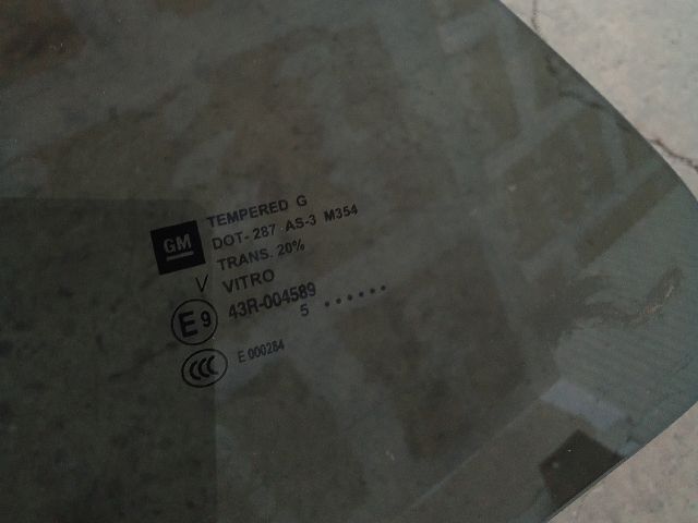 bontott OPEL MOKKA Bal hátsó Fixüveg (Ajtóban)