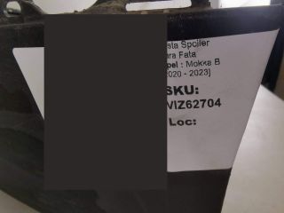 bontott OPEL MOKKA Első Lökhárító Alsó (Műanyag)