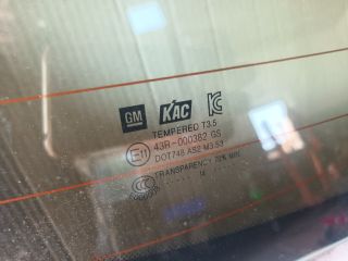 bontott OPEL MOKKA Hátsó Szélvédő