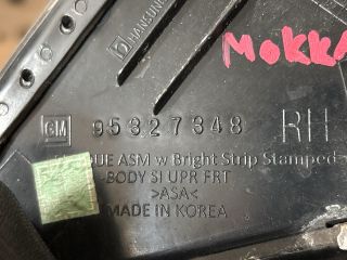 bontott OPEL MOKKA Jobb első Ajtó Díszléc