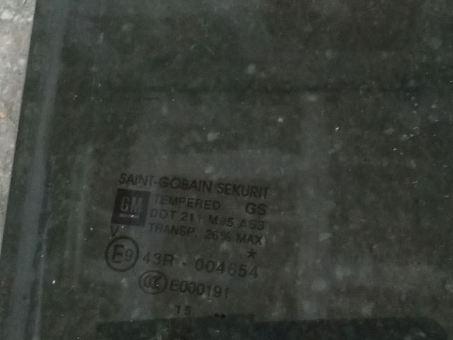 bontott OPEL MOKKA Jobb hátsó Ablak