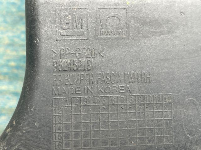 bontott OPEL MOKKA Jobb hátsó Oldal Lökhárító Tartó (Műanyag)