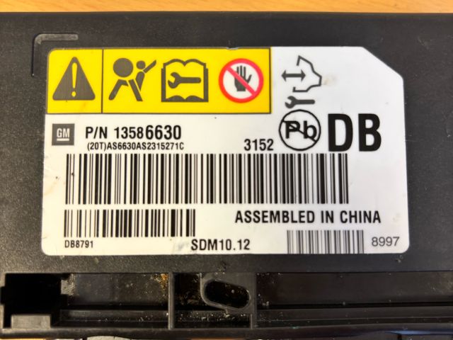 bontott OPEL MOKKA Légzsák Elektronika