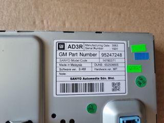 bontott OPEL MOKKA Multifunkciós Kijelző