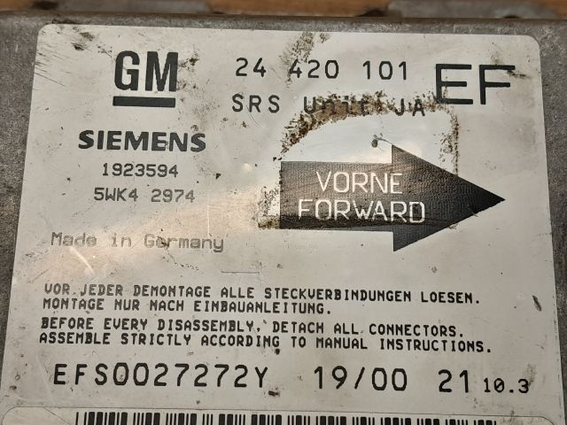 bontott OPEL OMEGA Légzsák Elektronika