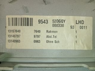 bontott OPEL SIGNUM Belső Világítás Tetőablak Vezérlővel