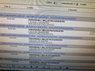 bontott OPEL SIGNUM Billenésgátló Bak