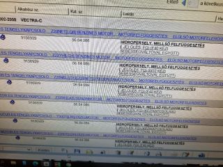 bontott OPEL SIGNUM Billenésgátló Bak