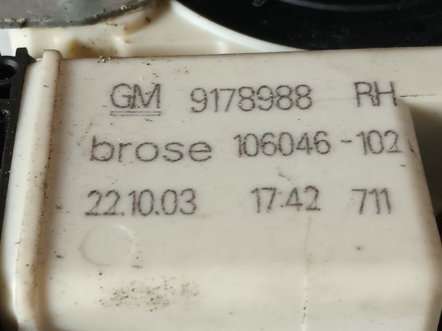 bontott OPEL SIGNUM Jobb első Ablakemelő Szerkezet (Elektromos)