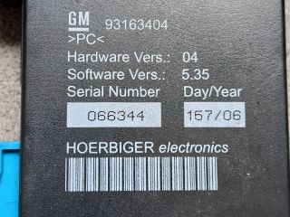 bontott OPEL TIGRA Cabrio Tetővezérlő