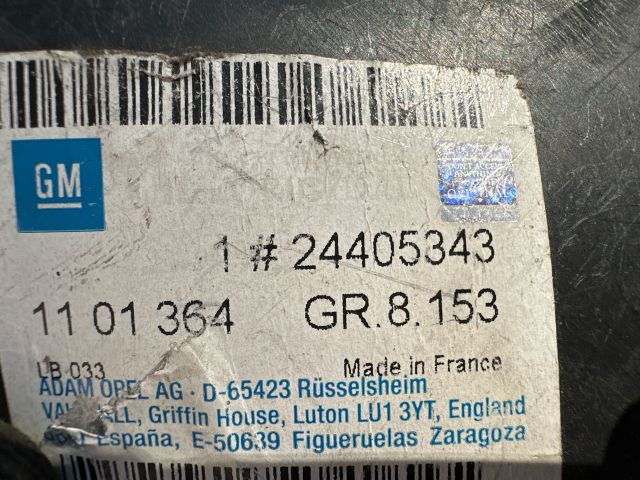 bontott OPEL VECTRA B Bal első Dobbetét (Kerékjárati, Műanyag)