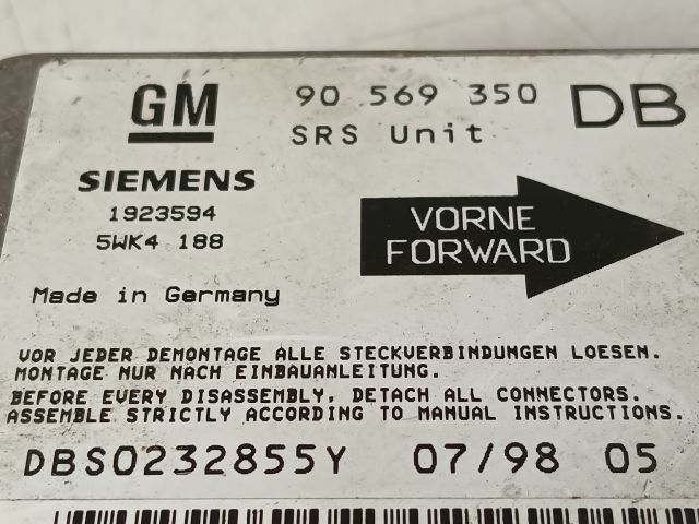 bontott OPEL VECTRA B Légzsák Elektronika