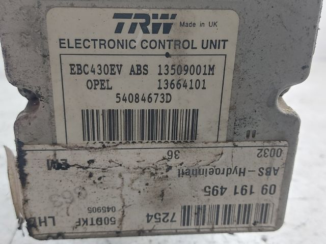 bontott OPEL VECTRA C ABS Kocka