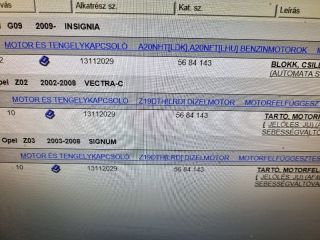 bontott OPEL VECTRA C Billenésgátló Bak