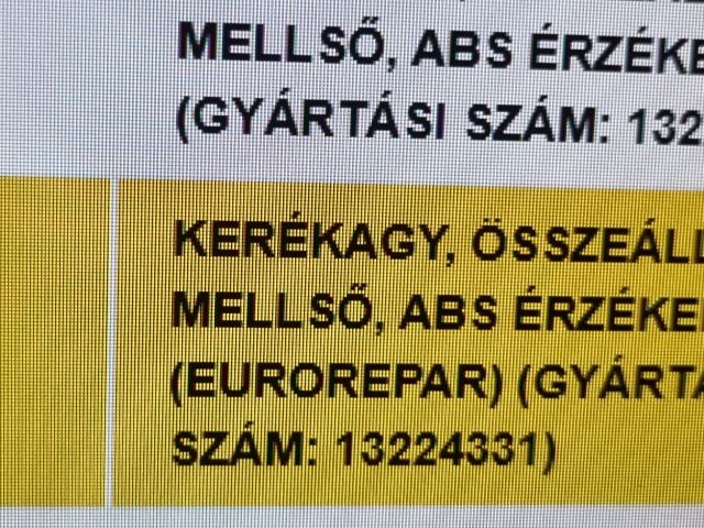 bontott OPEL VECTRA C Első Kerékagy (Pozíciófüggetlen)