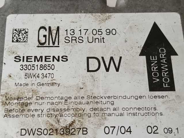 bontott OPEL VECTRA C Légzsák Elektronika