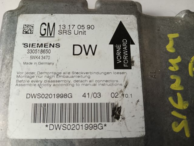 bontott OPEL VECTRA C Légzsák Elektronika