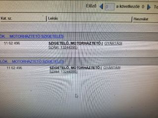 bontott OPEL VECTRA C Motorháztető Szigetelés