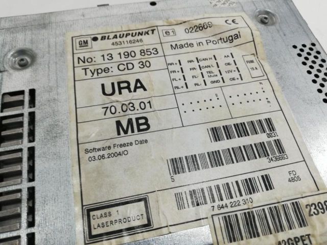 bontott OPEL VECTRA C Rádió / CD