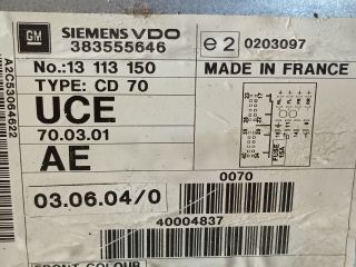 bontott OPEL VECTRA C Rádió / CD