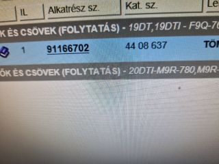 bontott OPEL VIVARO Vízcső