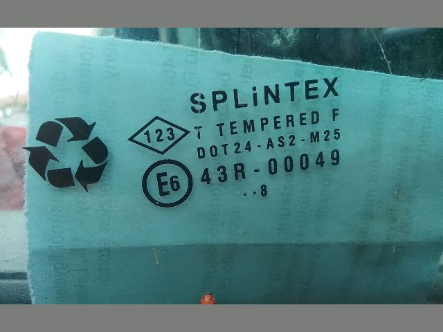 bontott OPEL VIVARO Jobb első Fixüveg (Ajtóban)