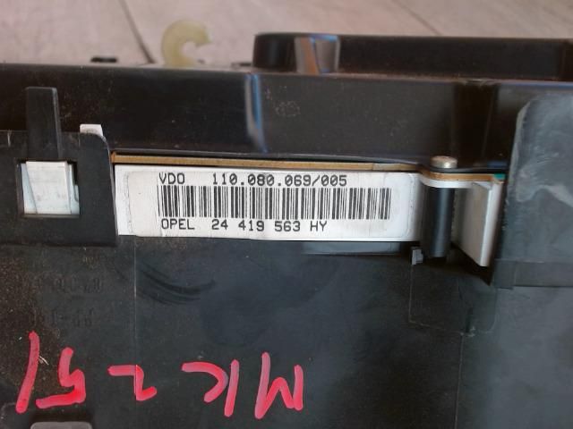 bontott OPEL ZAFIRA A Kilométeróra