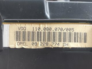 bontott OPEL ZAFIRA A Kilométeróra