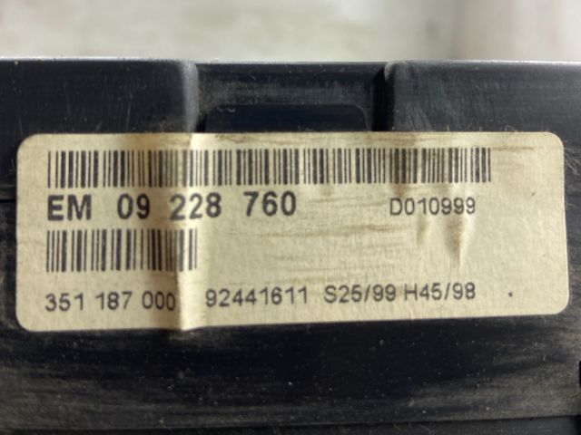 bontott OPEL ZAFIRA A Kilométeróra