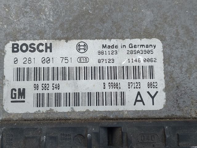 bontott OPEL ZAFIRA A Motorvezérlő