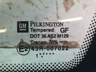 bontott OPEL ZAFIRA A Bal A Oszlop Oldalablak Üveg