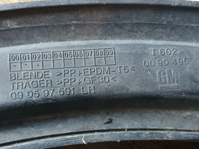 bontott OPEL ZAFIRA A Bal első Sárvédő Díszléc