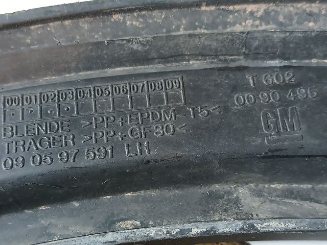 bontott OPEL ZAFIRA A Bal első Sárvédő Szélesítő