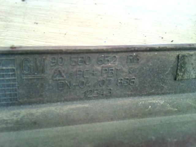 bontott OPEL ZAFIRA A Bal Fényszóró Bajusz Díszléc