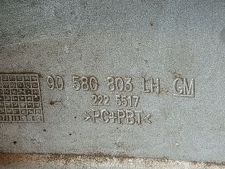 bontott OPEL ZAFIRA A Bal Hátsó Lámpa Bajusz Díszléc